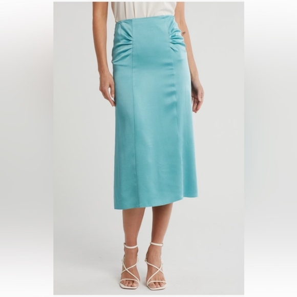 HUGO BOSS Vaniki Satin Midi Skirt